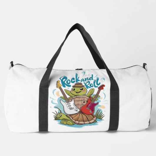 Turtle Jam Session Rock And Roll Duffle Bag (Vorderseite)