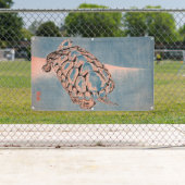 TURTLE JAPANESE WOODBLOCK DRUCKBanner Banner (Insitu)