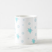Turtle Kids Under The Sea Watercolor Pastel Bubble Kaffeetasse (Mittel)