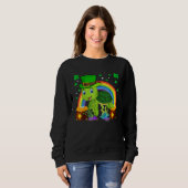 Turtle Leprechaun Hat Turtle Rainbow St Patrick's Sweatshirt (Vorne ganz)