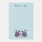 Turtle Liebe Individuellen Namen Post-it Klebezettel (Vorderseite)