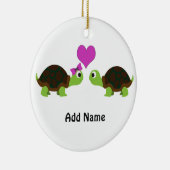 Turtle-Liebe Keramik Ornament (Rechts)