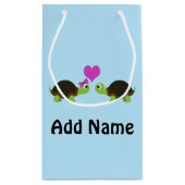 Turtle-Liebe Kleine Geschenktüte (Rückseite)