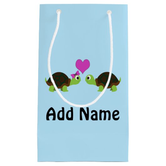 Turtle-Liebe Kleine Geschenktüte (Vorderseite)
