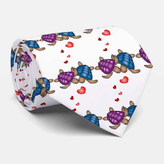 Turtle Liebe Krawatte (Gerollt)