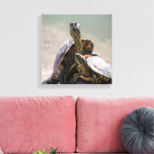 Turtle-Liebe Leinwanddruck (Insitu (Wohnzimmer))