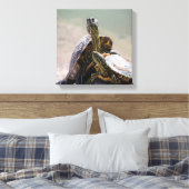 Turtle-Liebe Leinwanddruck (Insitu (Schlafzimmer))