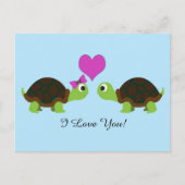 Turtle-Liebe Postkarte (Vorderseite)