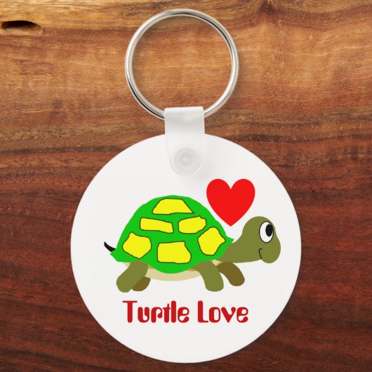 Turtle Liebe Schlüsselanhänger (Vorderseite)