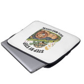 Turtle Lion Funny Laptopschutzhülle (Vorne Knopf)