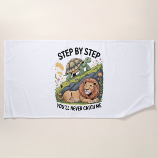 Turtle Lion Funny Strandtuch