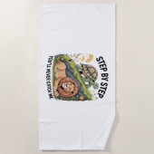 Turtle Lion Funny Strandtuch (Vorderseite)