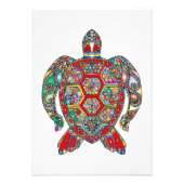 Turtle Lover Abstrakt Turtle Fotodruck (Vorne)