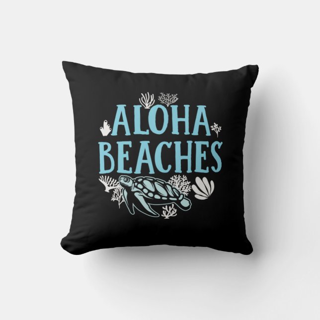 Turtle Lover | Aloha Beaches Kissen (Vorderseite)