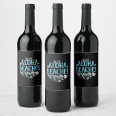 Turtle Lover | Aloha Beaches Weinetikett (Flaschen)