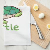 Turtle Lover Alphabet ABC Letter Turtle Geschirrtuch (Viertel Falte)
