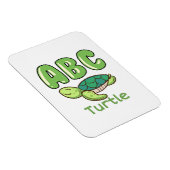 Turtle Lover Alphabet ABC Letter Turtle Magnet (Rechte Seite)