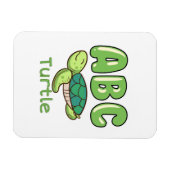 Turtle Lover Alphabet ABC Letter Turtle Magnet (Horizontal)