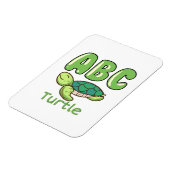Turtle Lover Alphabet ABC Letter Turtle Magnet (Linke Seite)