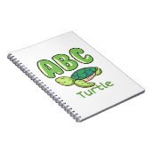 Turtle Lover Alphabet ABC Letter Turtle Notizblock (Rechte Seite)