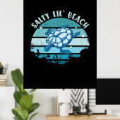 Turtle Lover | Bis Strand Poster (Heimbüro)