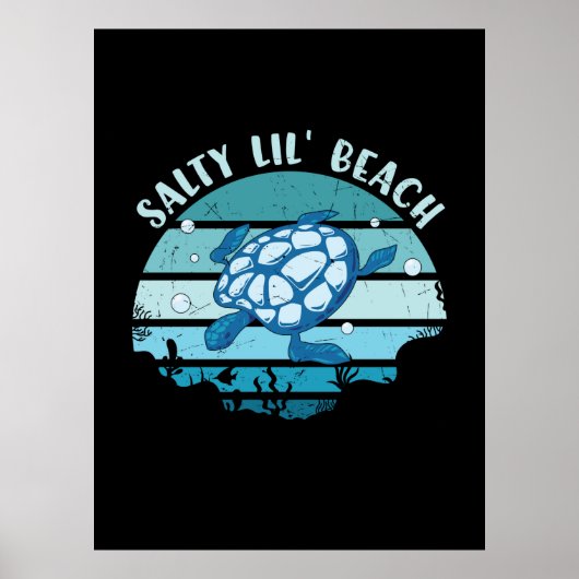 Turtle Lover | Bis Strand Poster (Vorne)