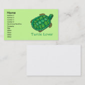 Turtle Lover Business Cards Visitenkarte (Vorne/Hinten)
