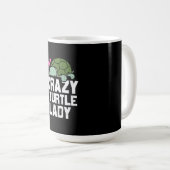 Turtle Lover | Crazy Turtle Lady Kaffeetasse (VorderseiteRechts)