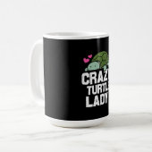 Turtle Lover | Crazy Turtle Lady Kaffeetasse (Vorderseite Links)