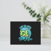 Turtle Lover | Das Leben ist gut mit einer Schildk Postkarte (Stehend Vorderseite)