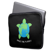 Turtle Lover | Der Schildkrötenplanet Gerettet Laptopschutzhülle (Vorderseite Links)