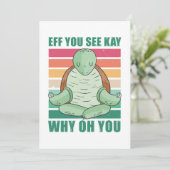 Turtle Lover EFF Sie sehen Kay Why You Save The Date (Stehend Vorderseite)