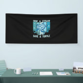 Turtle Lover | Eine Schildkröte Gerettet Banner (Messe)