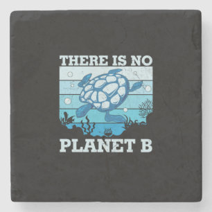 Turtle Lover   Es gibt keinen Planeten B Steinuntersetzer