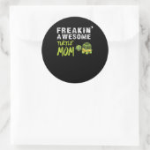 Turtle Lover | Freaking' Phantastisch Turtle Mama Runder Aufkleber (Tasche)