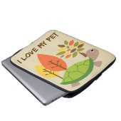 Turtle Lover I Liebe Meine Turtle Laptopschutzhülle (Vorne Knopf)