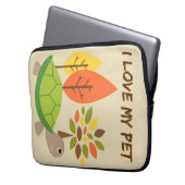 Turtle Lover I Liebe Meine Turtle Laptopschutzhülle (Vorderseite Links)