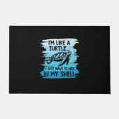 Turtle Lover | Ich bin wie eine Schildkröte Fußmatte (Vorderseite)