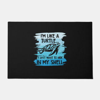 Turtle Lover | Ich bin wie eine Schildkröte Fußmatte