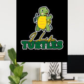 Turtle Lover | Ich mag Schildkröten Poster (Heimbüro)