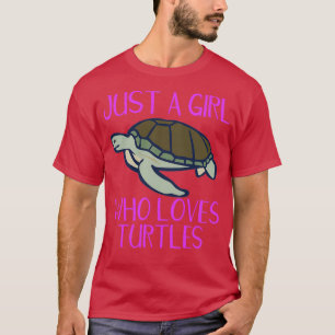Turtle Lover Just A Girl Who Lieben Turtles Island T-Shirt