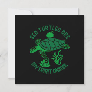 Turtle Lover Meeresschildkröten sind mein Geist Feiertagskarte