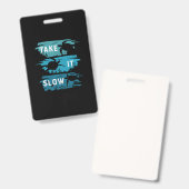 Turtle Lover | Nehmen Sie es langsam Ausweis (Vorder- & Rückseite)