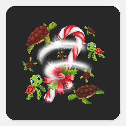 Turtle Lover | Nur ein Mädchen, das die Schildkröt Quadratischer Aufkleber (Vorderseite)