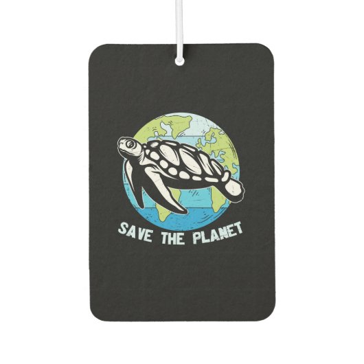 Turtle Lover | Rettet den Planeten Autolufterfrischer (Vorderseite)