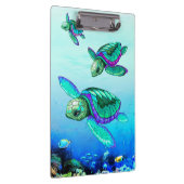 Turtle Lover Sea Turtles Dance Klemmbrett (Rechts)