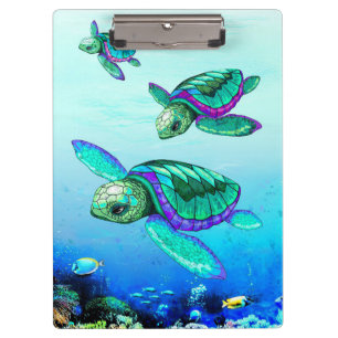 Turtle Lover Sea Turtles Dance Klemmbrett