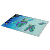 Turtle Lover Sea Turtles Dance Schneidebrett (Ecke)