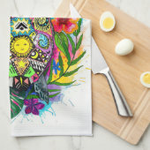 Turtle Lover Spiritual Turtle Geschirrtuch (Viertel Falte)