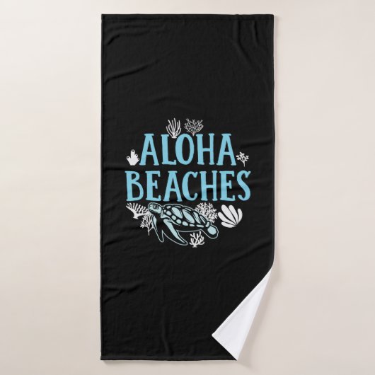 Turtle Lover | Strände von Aloha Badehandtuch (Badehandtuch)